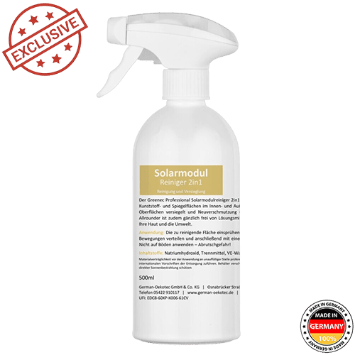 Solar-Modul-Reiniger 2in1 Reinigung Versiegelung Lotus-Effekt 500 ml